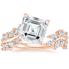 Swaraya Asscher Lab Grown Diamond Engagement Ring
