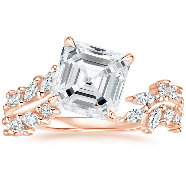 Swaraya Asscher Lab Grown Diamond Engagement Ring