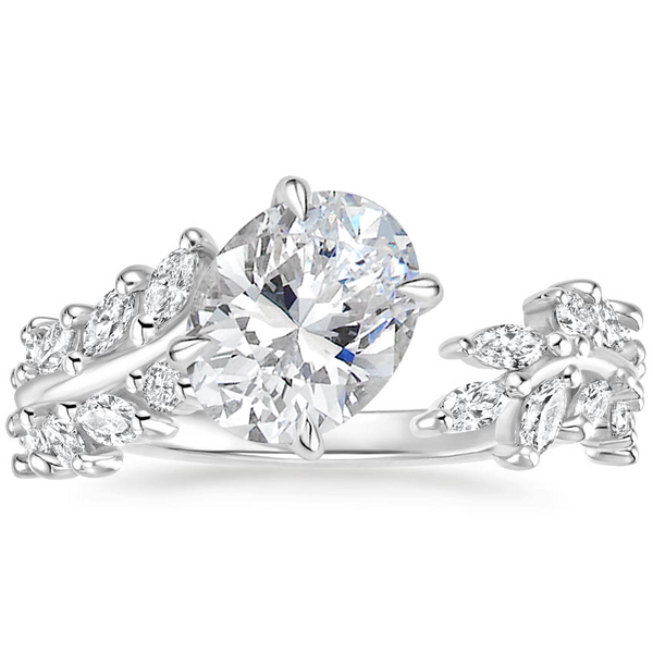 Swaraya Oval Lab Grown Diamond Engagement Ring