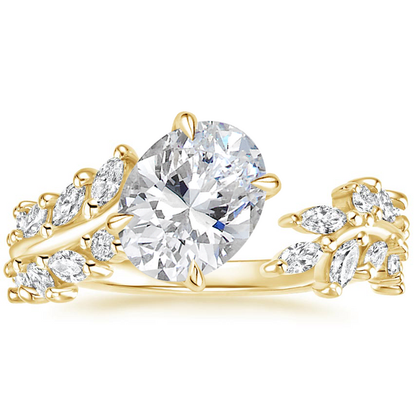 Swaraya Oval Lab Grown Diamond Engagement Ring