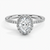 Sunflower Halo Pavé Oval Lab Diamond Engagement Ring