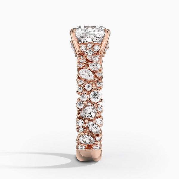 Galaxy Cushion Lab Grown Diamond Engagement Ring