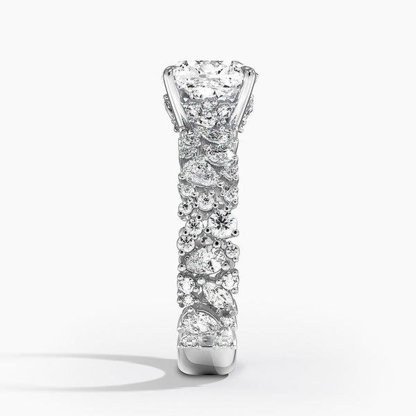 Galaxy Cushion Lab Grown Diamond Engagement Ring