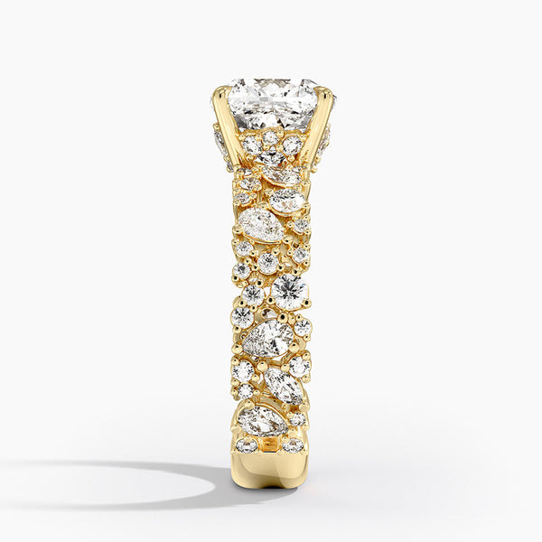 Galaxy Cushion Lab Grown Diamond Engagement Ring