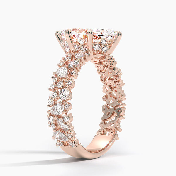 Galaxy Marquise Lab Grown Diamond Engagement Ring