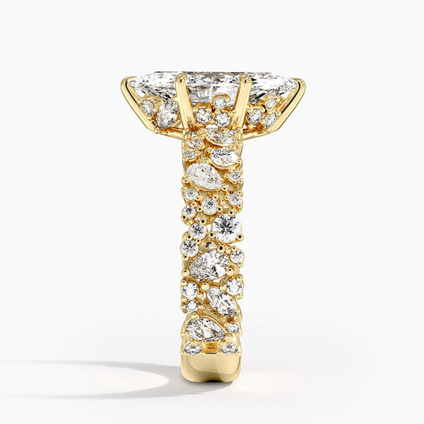 Galaxy Marquise Lab Grown Diamond Engagement Ring