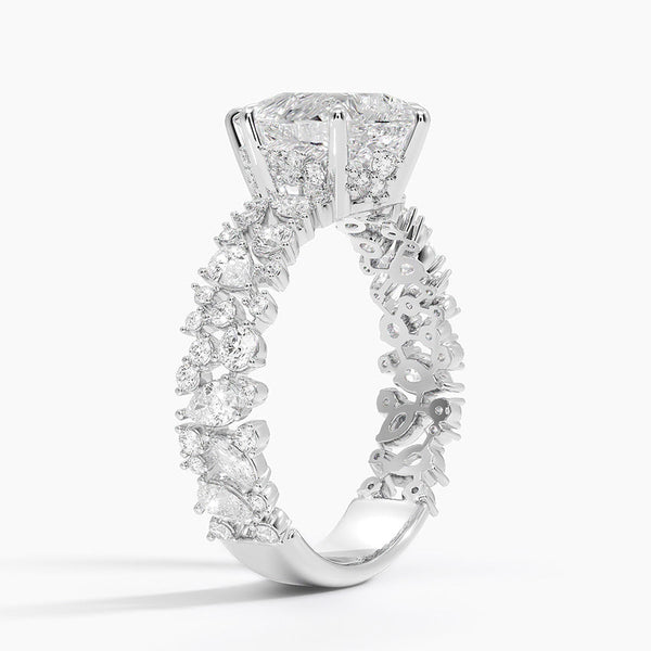 Galaxy Pear Lab Grown Diamond Engagement Ring