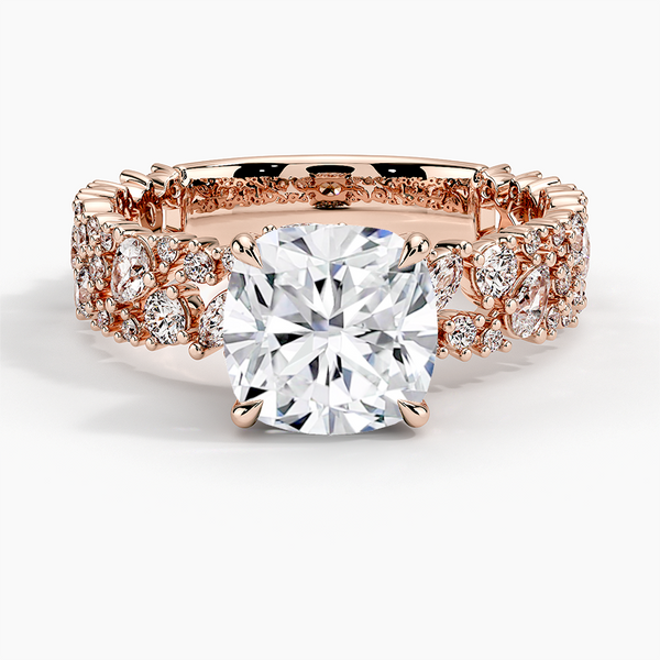 Galaxy Cushion Lab Grown Diamond Engagement Ring