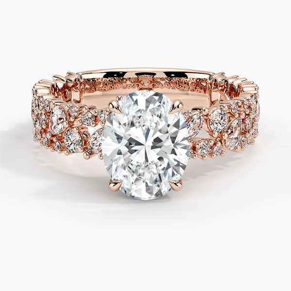 Galaxy Oval Lab Grown Diamond Engagement Ring