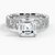 Galaxy Asscher Lab Grown Diamond Engagement Ring