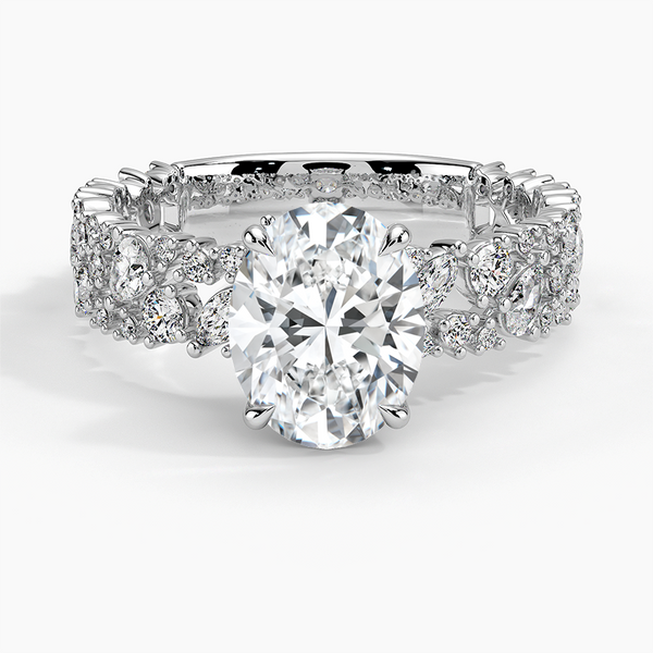 Galaxy Oval Lab Grown Diamond Engagement Ring