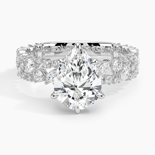 Galaxy Pear Lab Grown Diamond Engagement Ring