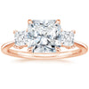 Triplets Radiant Lab Grown Diamond Engagement Ring