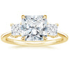 Triplets Radiant Lab Grown Diamond Engagement Ring