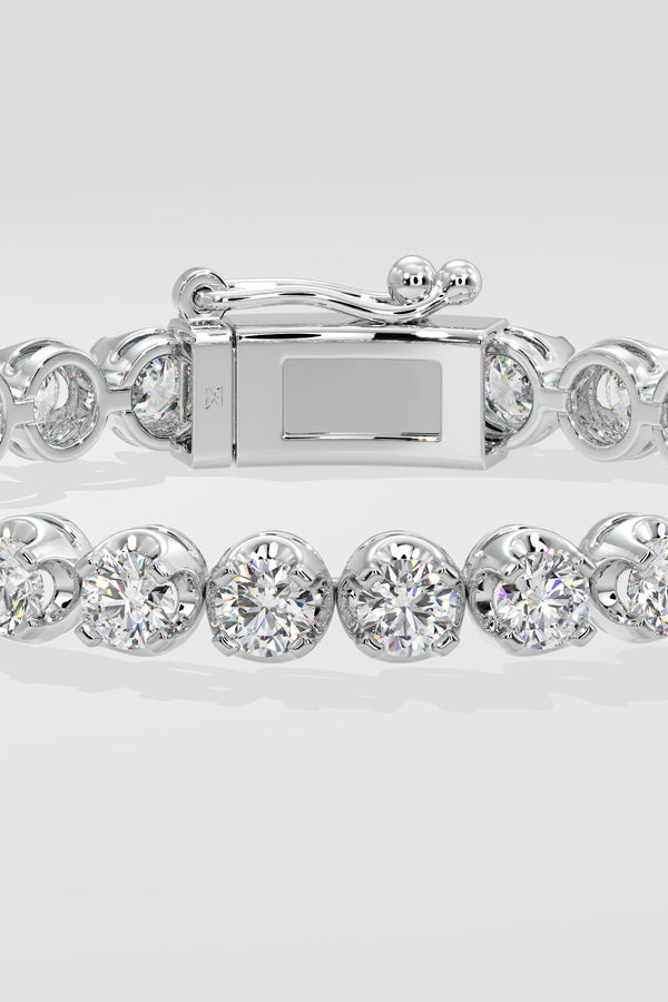 .40 Ct Crown Tennis Bracelet