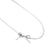 BOW NECKLACE - 18K WHITE/GOLD-PLATED