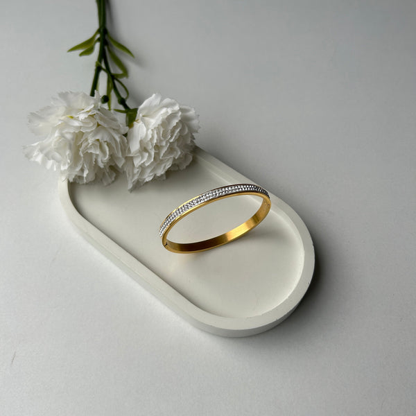 DUO STUDDED BRACELET - 18K GOLD-PLATED