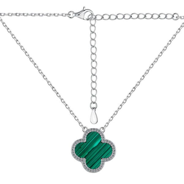 VERTE CLOVER NECKLACE - Fine Silver
