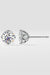 3 ct Solitaire Lotus Studs