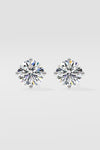 4 ct Conical Solitaire Studs