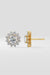 2 ctSunflower Halo Solitaire Studs