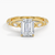Christina Emerald Lab Grown Diamond Engagement Ring