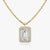 Vertical Halo Emerald Lab Diamond Pendant