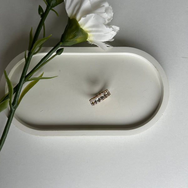 BAGUETTE RING - 18K GOLD PLATED