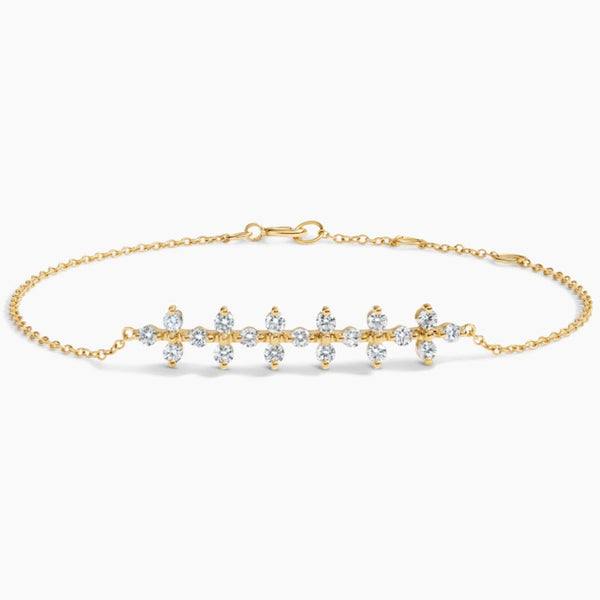 Floweret Lab Grown Diamond Bracelet