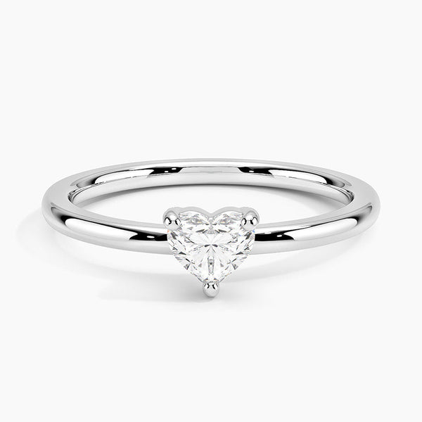 Petite Heart Lab Grown Diamond Ring