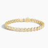 Bezel Heart Lab Grown Diamond Tennis Bracelet