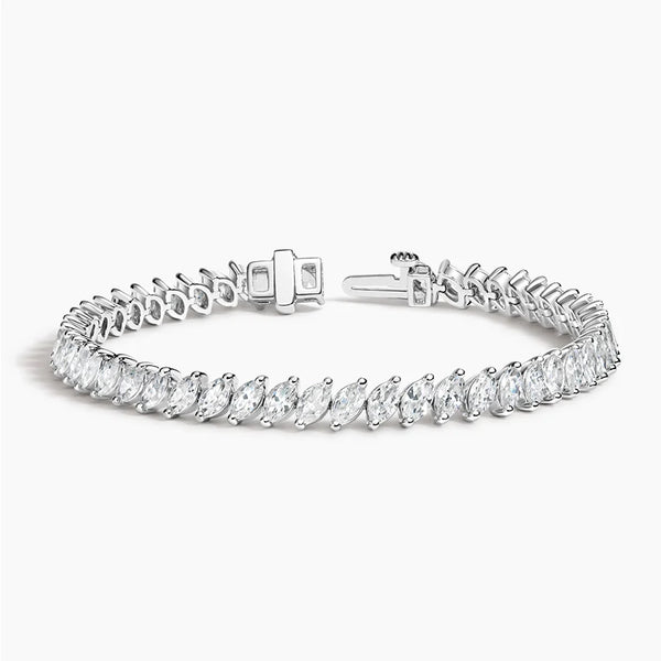 Marquise Lab Grown Diamond Tennis Bracelet