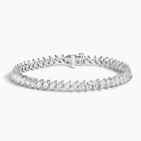 Marquise Lab Grown Diamond Tennis Bracelet