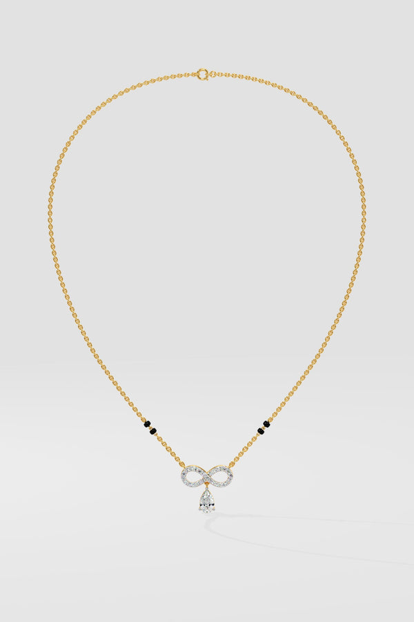 Infinity Pear Mangalsutra