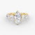 Anomaly Marquise & Pear Lab Grown Diamond Engagement Ring