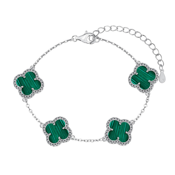 VERTE CLOVER BRACELET - Fine Silver