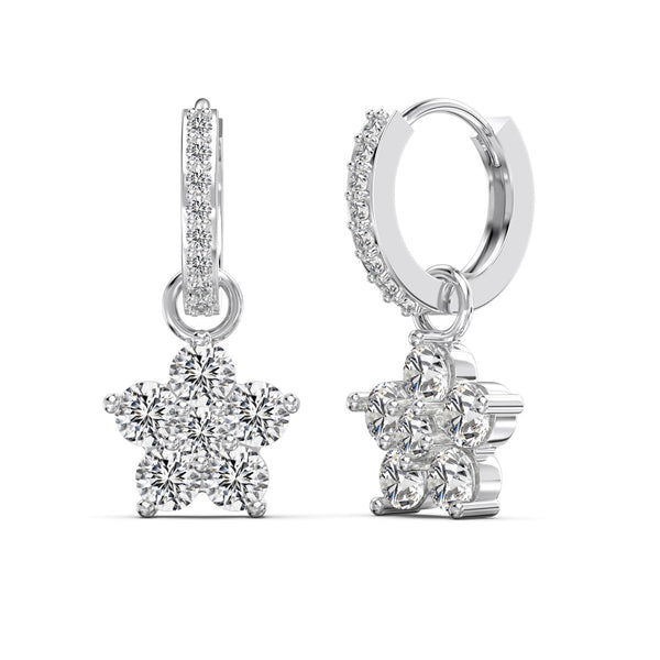BLISS FLORA EARRINGS - Fine Silver