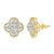 CLOVER EARRINGS - Fine Silver
