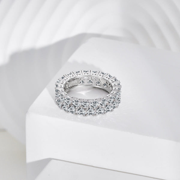 LAYERED HEARTY RING - Fine Silver