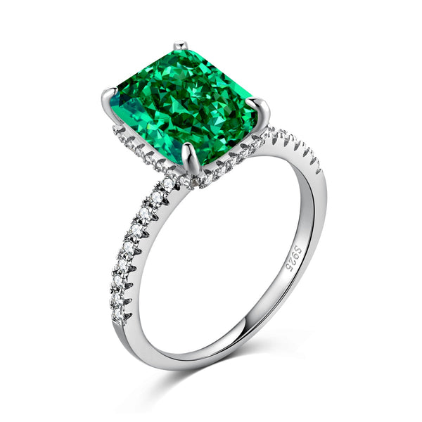 EMERALDE RING - Fine Silver