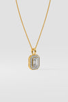 1 ct Emra Pave Halo Pendant