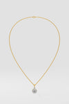 0.75 ct Solitaire Halo Pendant