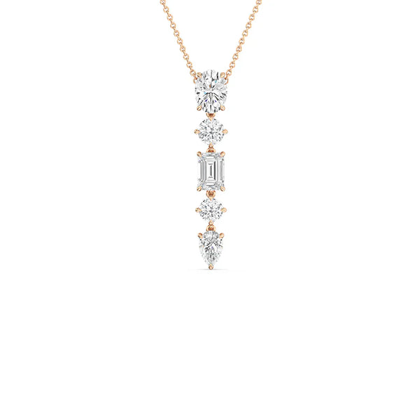 Five Shaped Lab Grown Diamond Pendant