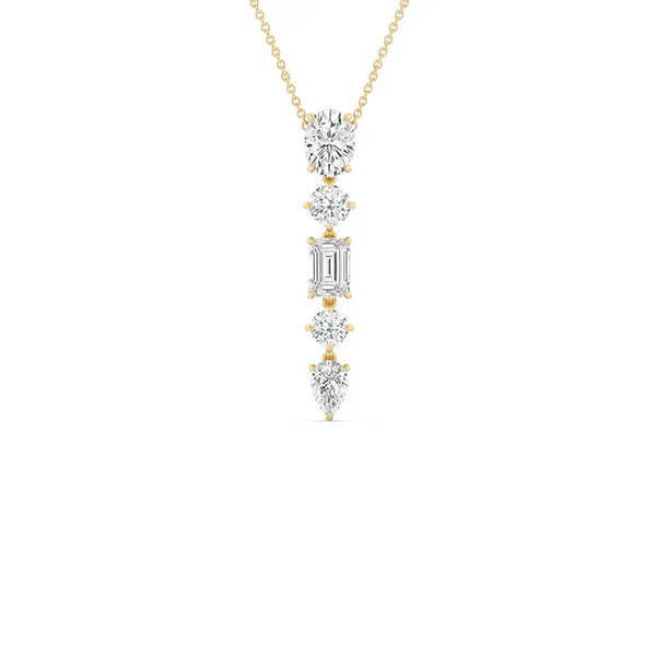 Five Shaped Lab Grown Diamond Pendant