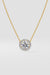 1 ct Halo Solitaire Necklace