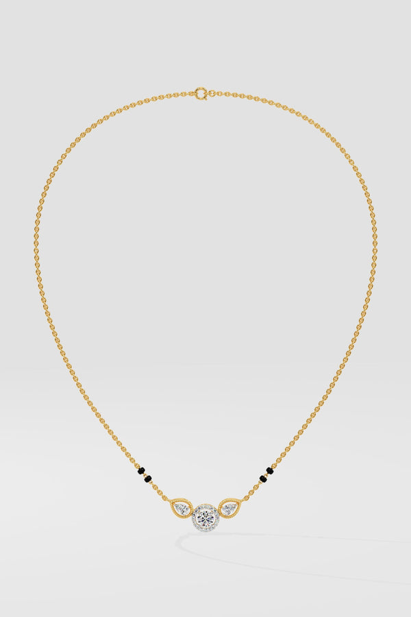 Petal Solitaire Mangalsutra