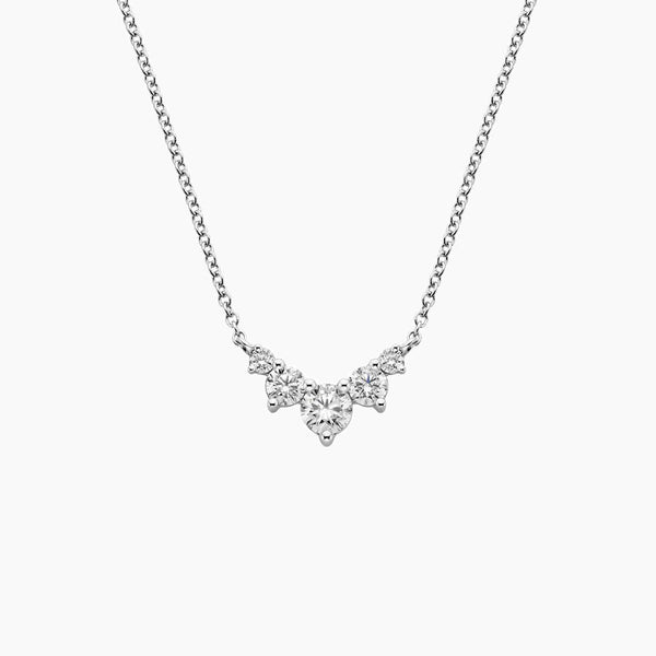 Penta V Diamond Necklace