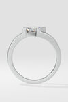 Angular Princess Cut Ring