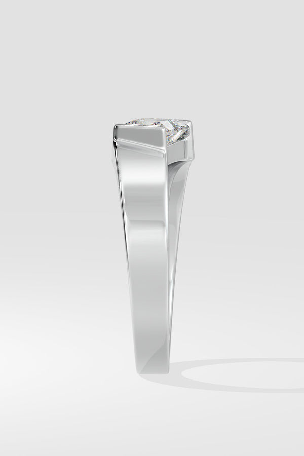 Angular Princess Cut Ring
