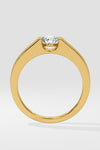 Bar Set Solitaire Ring